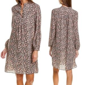 J. McLaughlin Tavia Folkloric Vine Brown Floral
Printed Prairie Dress